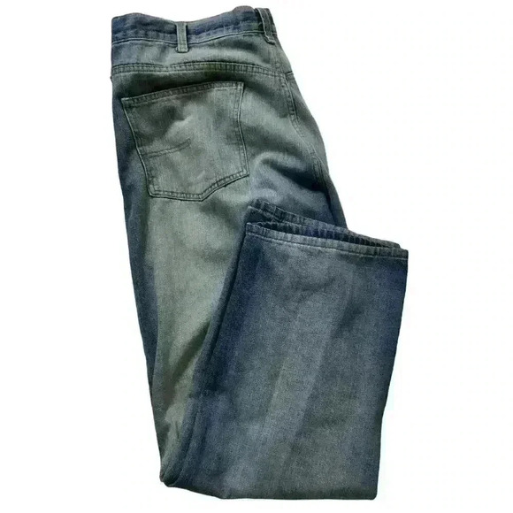 Calvin Klein Jeans Straight Denim Jeans Men Size 40 Light Wash Zip Fly Blue - Picture 7 of 12